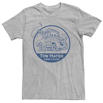 Men's Disney Pixar Cars Tow Mater Logo Graphic Tee