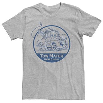 Men's Disney Pixar Cars Tow Mater Logo Graphic Tee