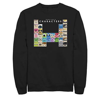 Men's Disney Pixar Periodic Table Of Characters Fleece Sweater