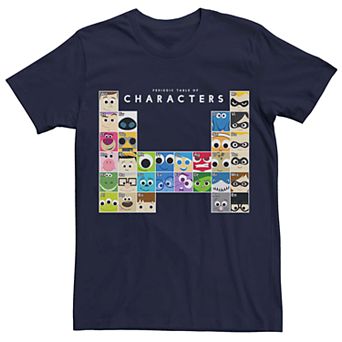 Men's Disney Pixar Periodic Table Of Characters Tee