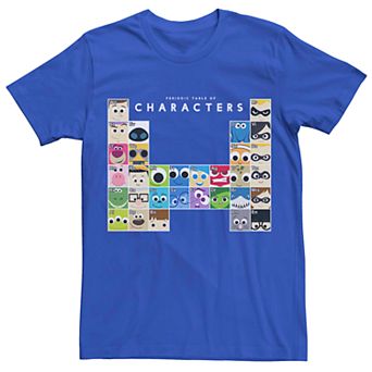 Men's Disney Pixar Periodic Table Of Characters Tee