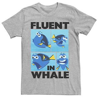 Men's Disney Pixar Finding Dory Fluent In Whale Tee