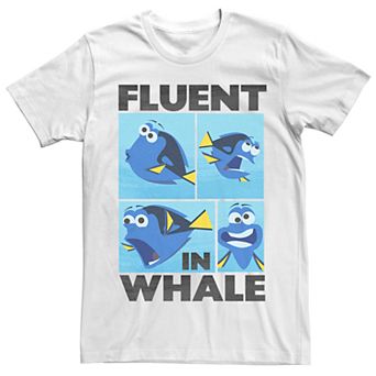 Men's Disney Pixar Finding Dory Fluent In Whale Tee