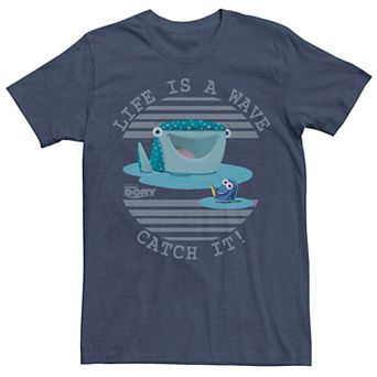 Men's Disney Pixar Finding Dory Destiny Life Is A Wave Graphic Tee