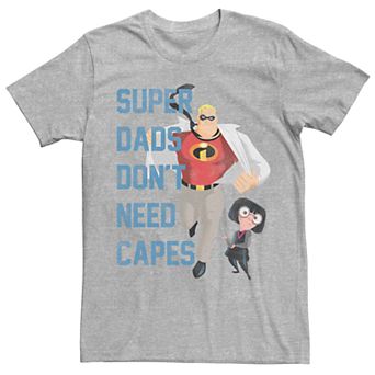 Men's Disney Pixar Incredibles Dont Need Capes Graphic Tee