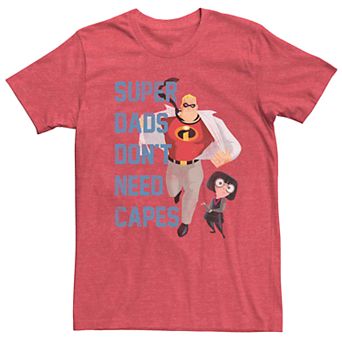 Men's Disney Pixar Incredibles Dont Need Capes Graphic Tee