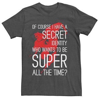 Men's Disney Pixar Incredibles Secret Identity Graphic Tee