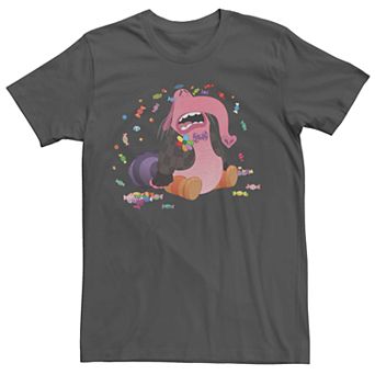 Men's Disney Pixar Inside Out Bing Bong Crying Candy Graphic Tee