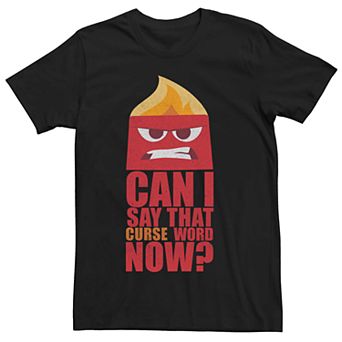Men's Disney Pixar Inside Out Anger Curse Word Tee