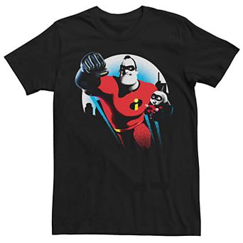 Men's Disney Pixar Incredibles 2 Mr. Incredible Jack Jack Poster Tee