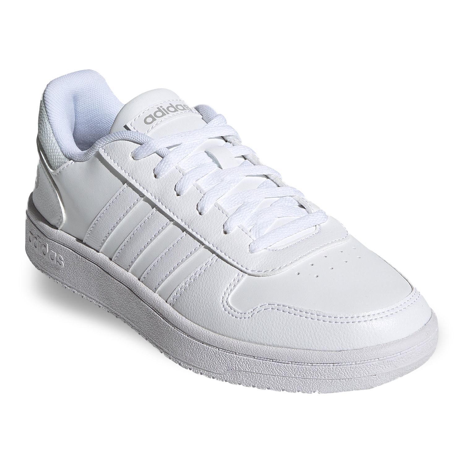 women's adidas hoops 2.0 white shoes