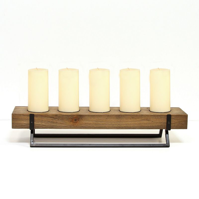 80949775 Stratton Home Decor Rustic 5-Opening Candleholder  sku 80949775
