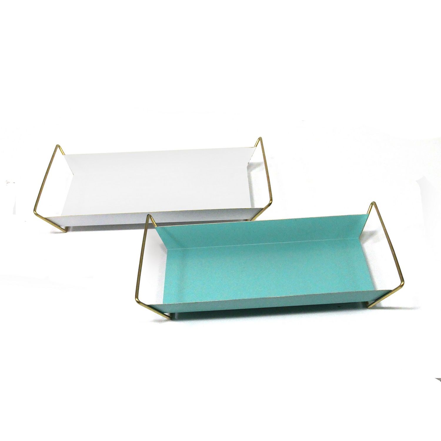 teal decorative tray