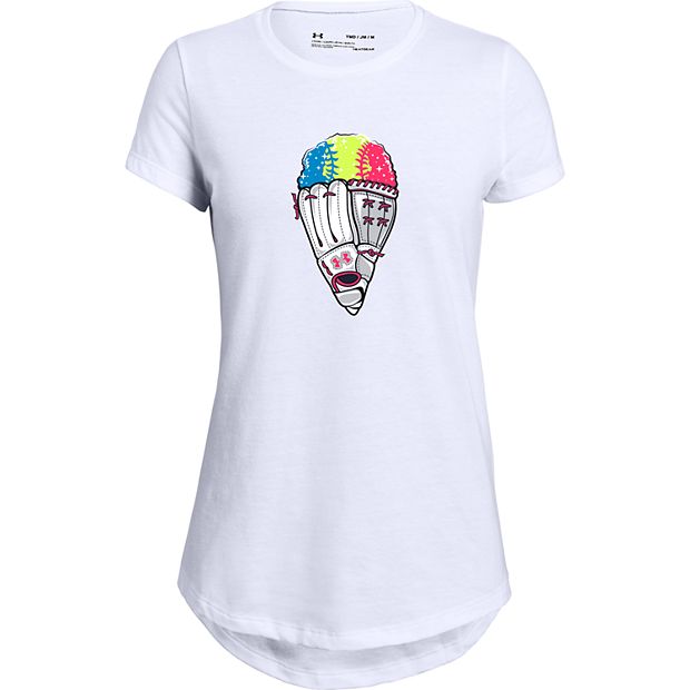 Girls under armour clearance softball shirt