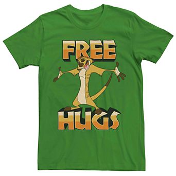 Men's Disney Lion King Timon Free Hugs Tee