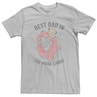Disney's Lion King Simba Mufasa Men's Best Dad In The Pride Lands Tee