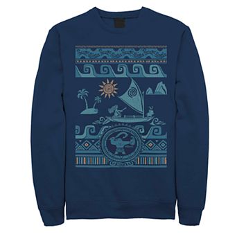 Disney's Moana Geometric Pattern Poster Men's Fleece