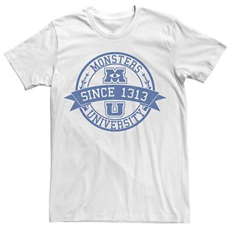 Men's Disney Pixar Monsters University MU Vintage Logo Tee