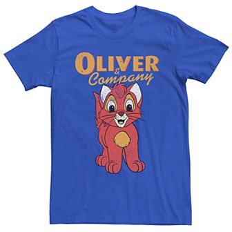 Disney's Oliver and Company Vintage Oliver Poster Men's Tee