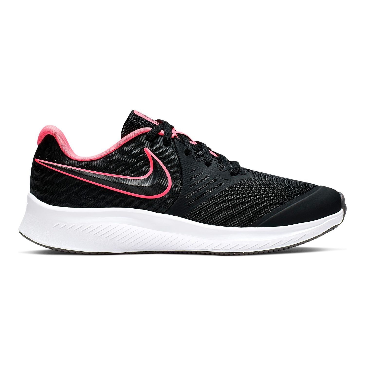 girls black and white nike trainers