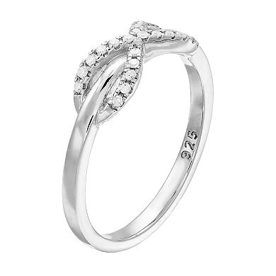 I Promise You Sterling Silver 1/10 Carat T.W. Diamond Infinity Ring