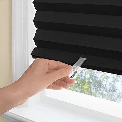 Achim Cordless 1-2-3 Vinyl Room Darkening Pleated Window Shade