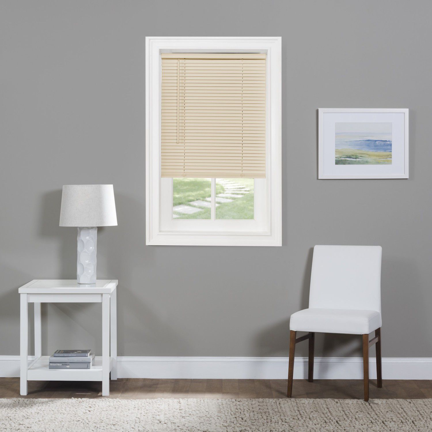 achim cordless gii morningstar 1" light filtering mini blind