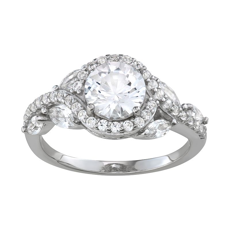 37248069 Sterling Silver Lab-Created White Sapphire Ring, W sku 37248069
