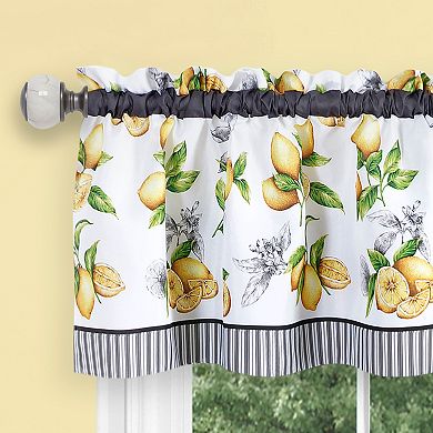 Achim Lemon Drop Tier & Valance Window Curtain Set