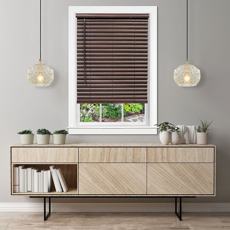 Achim Cordless GII Luna 2 Vinyl Venetian Blind, Brown, 48X64