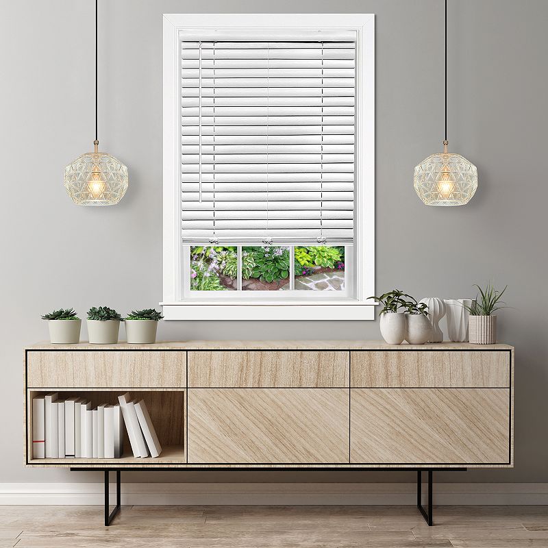 Achim Cordless GII Luna 2 Vinyl Venetian Blind, White, 23X64