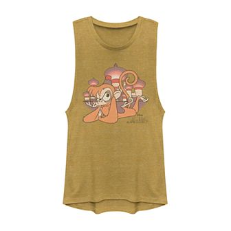 Juniors' Disney's Aladdin Abu Graphic Muscle Tank Top