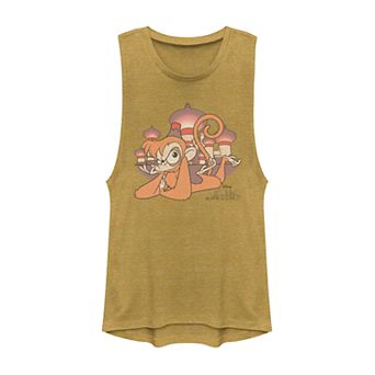Juniors' Disney's Aladdin Abu Graphic Muscle Tank Top