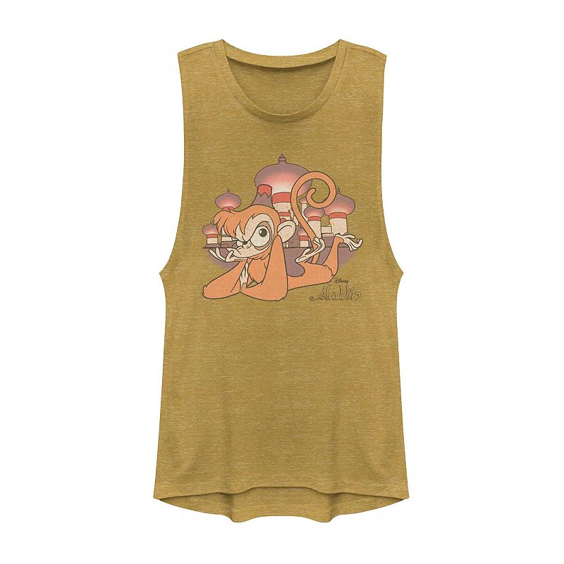 Juniors' Disney's Aladdin Abu Graphic Muscle Tank Top, Girl's,