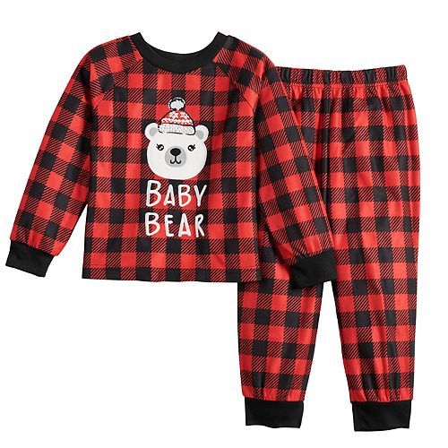 Toddler Jammies For Your Families Cool Bear Top & Bottoms Pajama Set by
