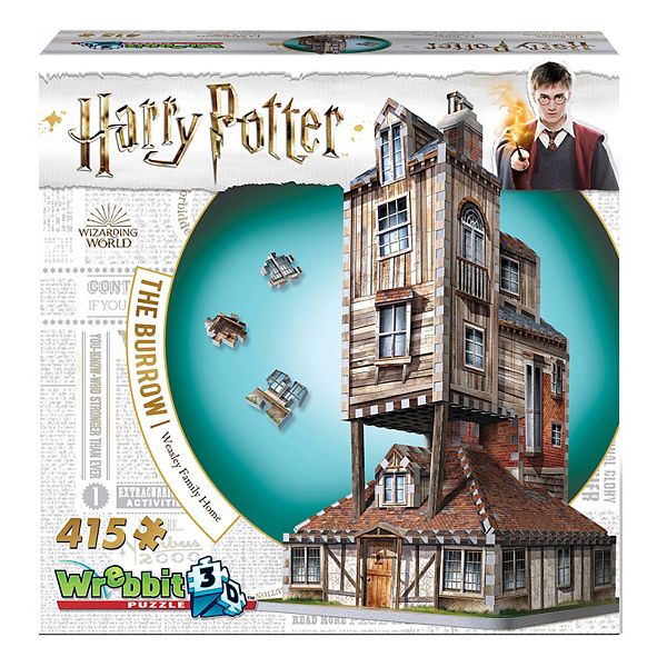Wrebbit Harry Potter The Burrow Weasley Family Home 415-Piece 3D Puzzle