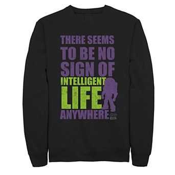 Men's Disney Pixar Toy Story Buzz No Sign Of Intelligent Life Fleece Sweater