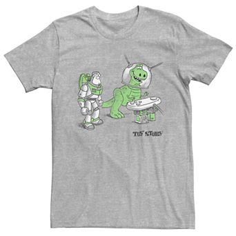 Men's Disney Pixar Toy Story Buzz Rex Doodle Graphic Tee