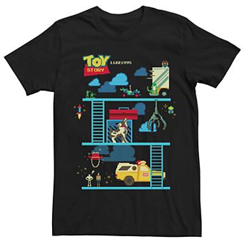 Men's Disney Pixar Toy Story 8-Bit Retro Game Tee