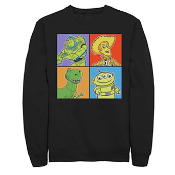 Men's Disney Pixar Toy Story Tonal Square Group Shot Fleece Sweater