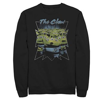 Men's Disney Pixar Toy Story Aliens The Claw Vintage Poster Fleece Sweater
