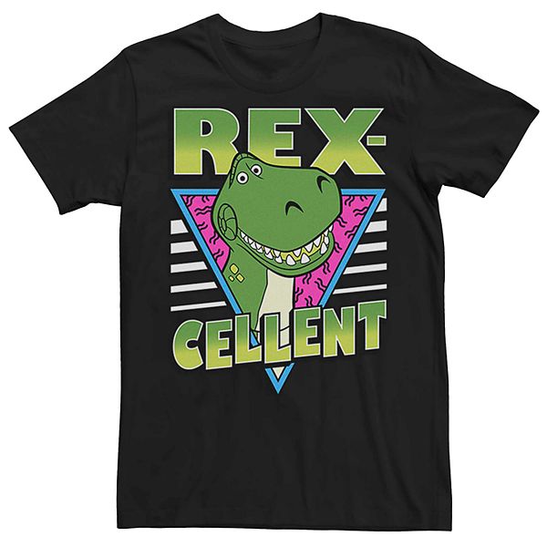 Men's Disney Pixar Toy Story Rex-Cellent Retro Tee