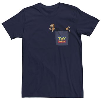 Men's Disney Pixar Toy Story Slinky Dog Faux Pocket Tee