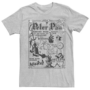 Disney's Peter Pan Men's Vintage Poster Tee