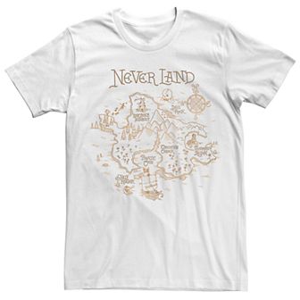 Disney's Peter Pan Neverland Map Men's Graphic Tee