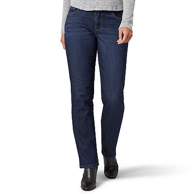 Women s Lee Relaxed Fit Fleece Lined Straight Leg Jeans