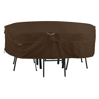 Classic Accessories Madrona Medium Rectangular/Oval Patio Table & Chair Set Cover