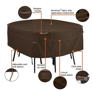 Classic Accessories Madrona X-Large Round Patio Table & Chair Set Cover