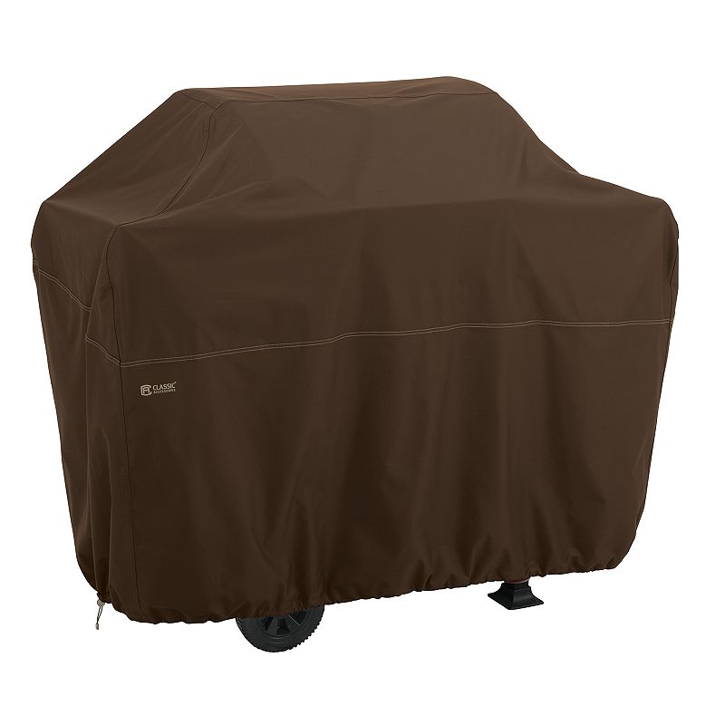 Classic Accessories Madrona X-Large RainProof BBQ Grill Cover, Dark Brown