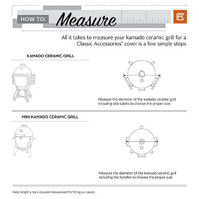 Classic Accessories Madrona Ceramic X-Large Grill Cover